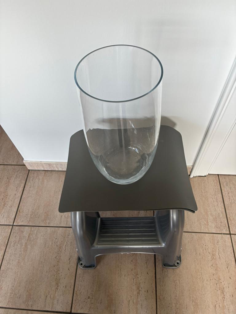 Glazen vaas, Huis en Inrichting, Woonaccessoires | Vazen, Ophalen, Overige kleuren, Minder dan 50 cm, Glas