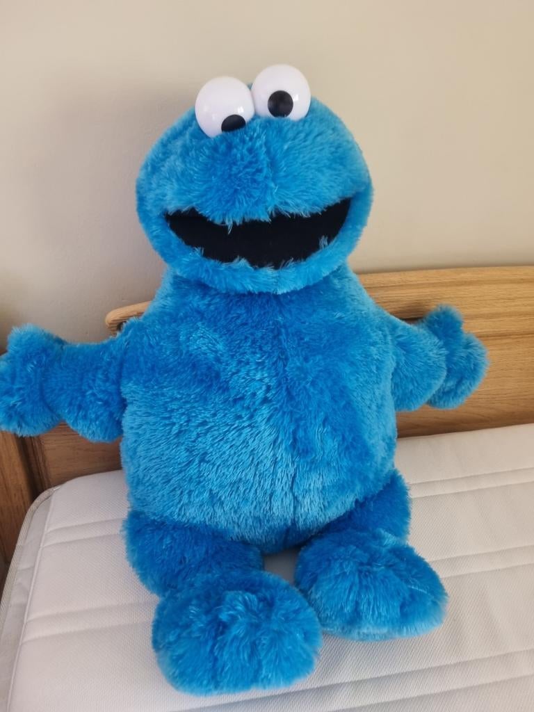 XXL cookie monster pluche 90cm, Ophalen of Verzenden, Zo goed als nieuw