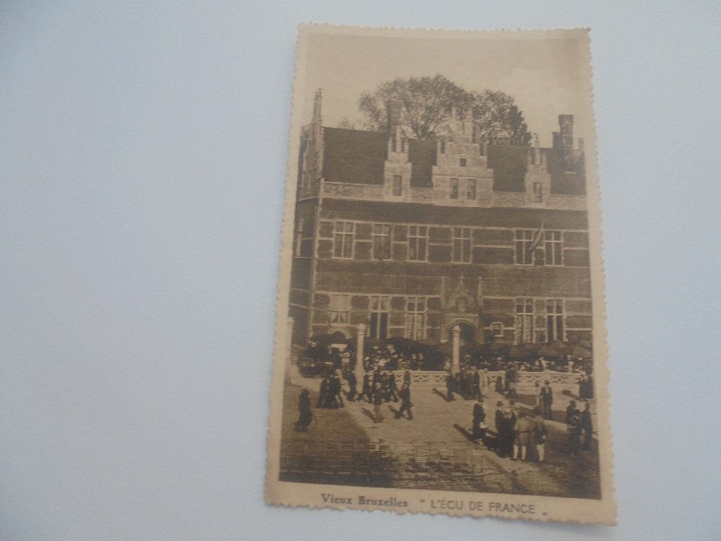 vieux bruxelles - expo 1935 - l'écu de france, Envoi, 1920 à 1940, Non affranchie, Bruxelles (Capitale)