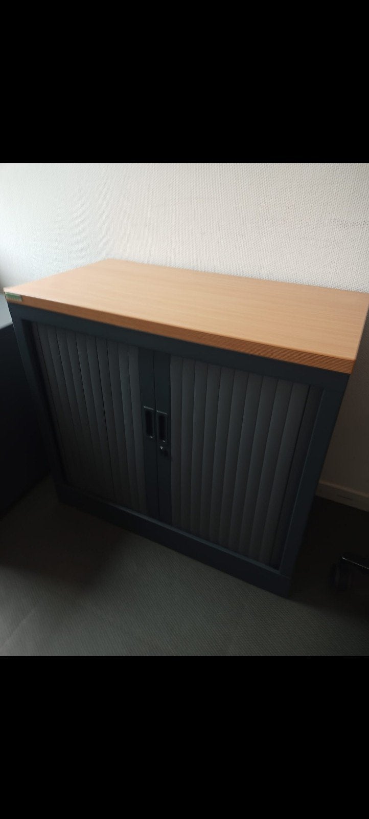 Armoire bureau à rideaux qualité pro avec clé, Enlèvement