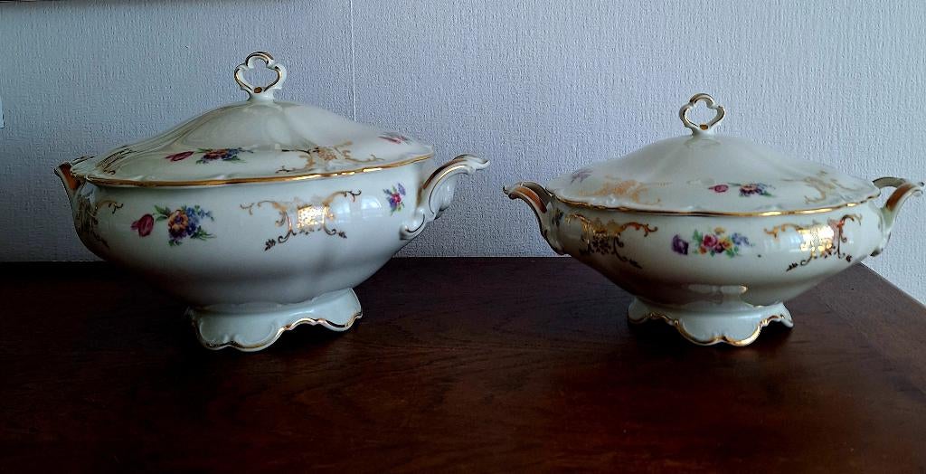 2 vintage terrine  Schirnding Bavaria nooit gebruikte staat, Enlèvement ou Envoi