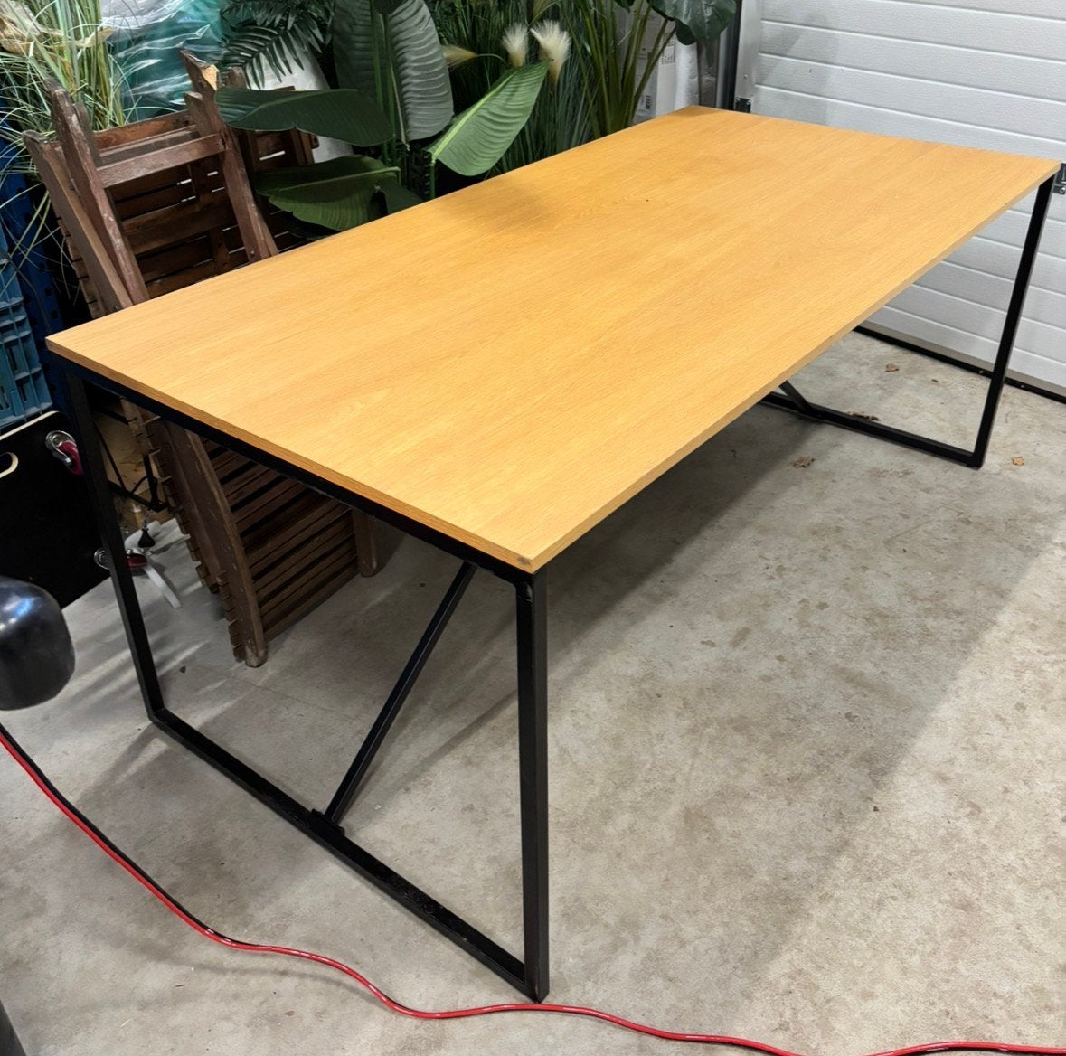 Eettafel naturel hout., Huis en Inrichting, Ophalen, Zo goed als nieuw