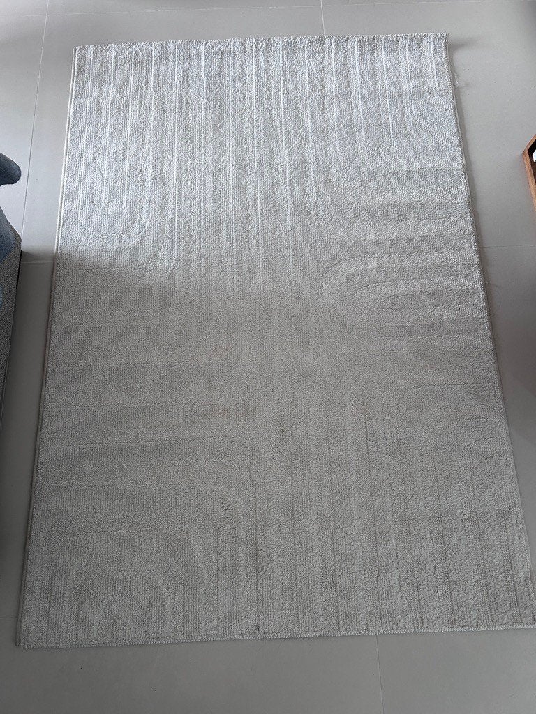 Modern vloerkleed Glaze Eco 133x190 cm – wit/crème, Ophalen, Gebruikt, 100 tot 150 cm, X