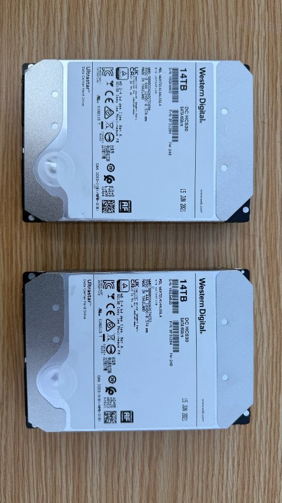 Harde schijf WD 14 Tb, Computers en Software, Ophalen, Intern, Refurbished, Western Digital (WD)
