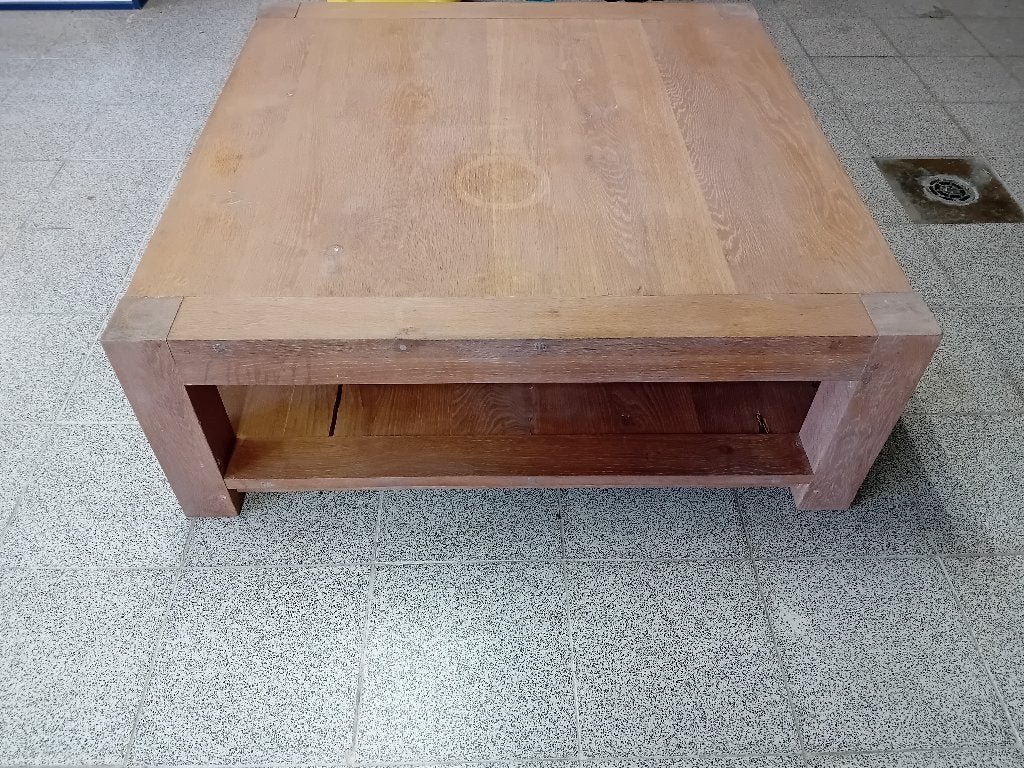 Salontafel - vol massief eik, Gebruikt, 5 – 50, Ophalen, Kubistich