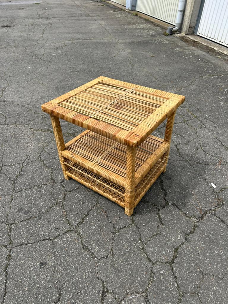 Kleine salontafel van rotan, Ophalen