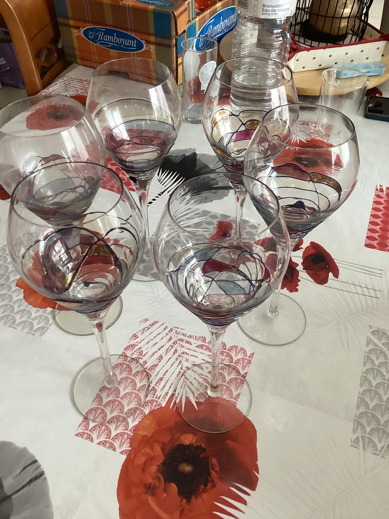 Rare service de verres en cristal service milano, Enlèvement
