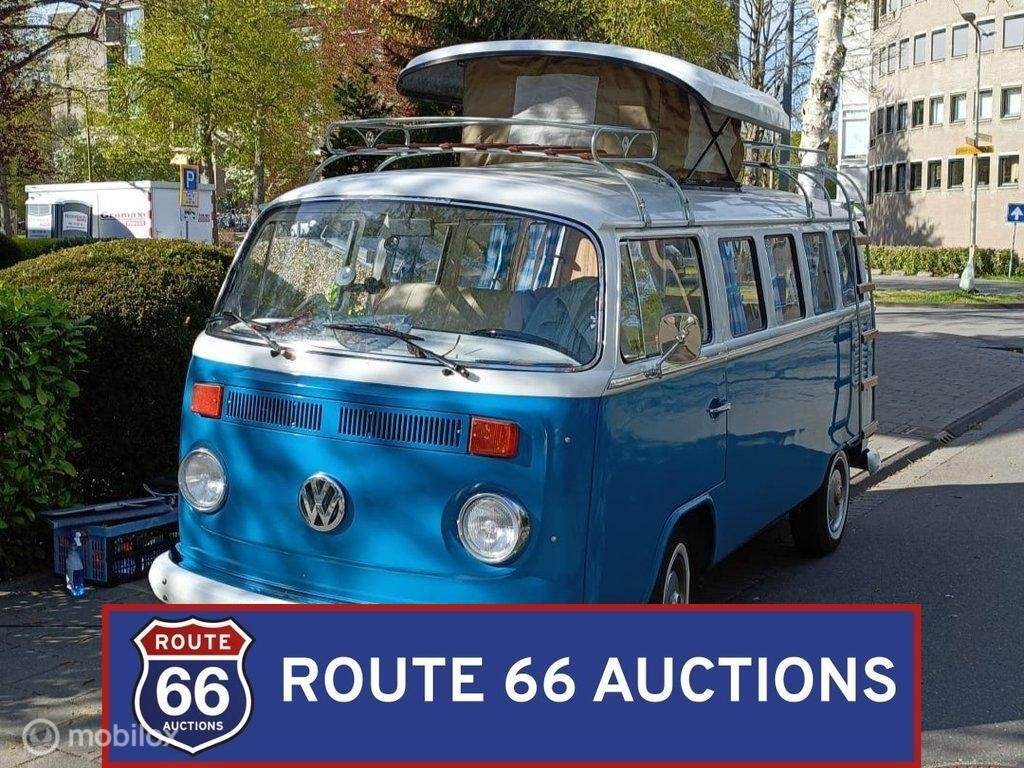 Volkswagen Type 2 Kombi Camper | Route 66 Auctions, Auto's, Volkswagen, Zwart, Bedrijf, Handgeschakeld