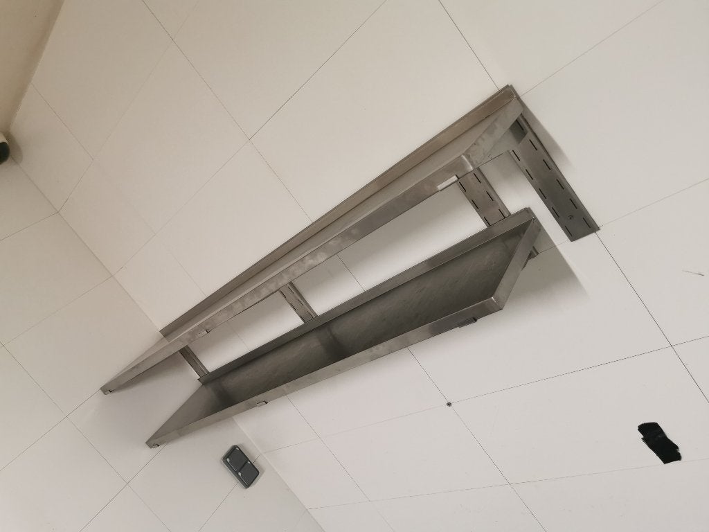 étagère murale en inox, Huis en Inrichting, Woonaccessoires | Etagères, Ophalen, Etagère