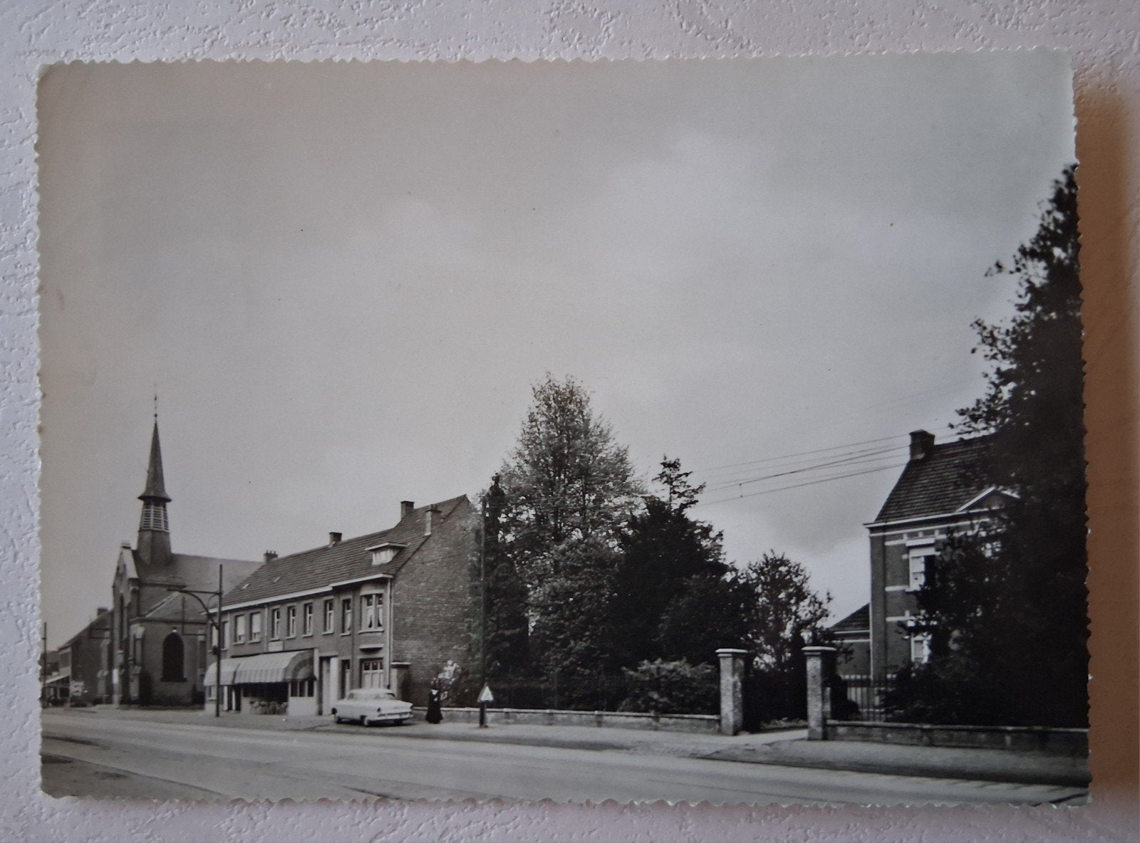 vintage Postkaart Kerkplaats St.Antonius Brecht, Ophalen of Verzenden