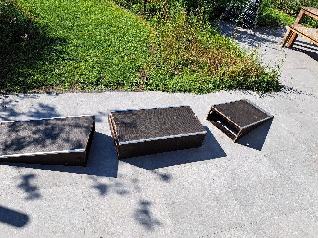 Houten ramp (3-delig), Sport en Fitness, Ophalen, Gebruikt