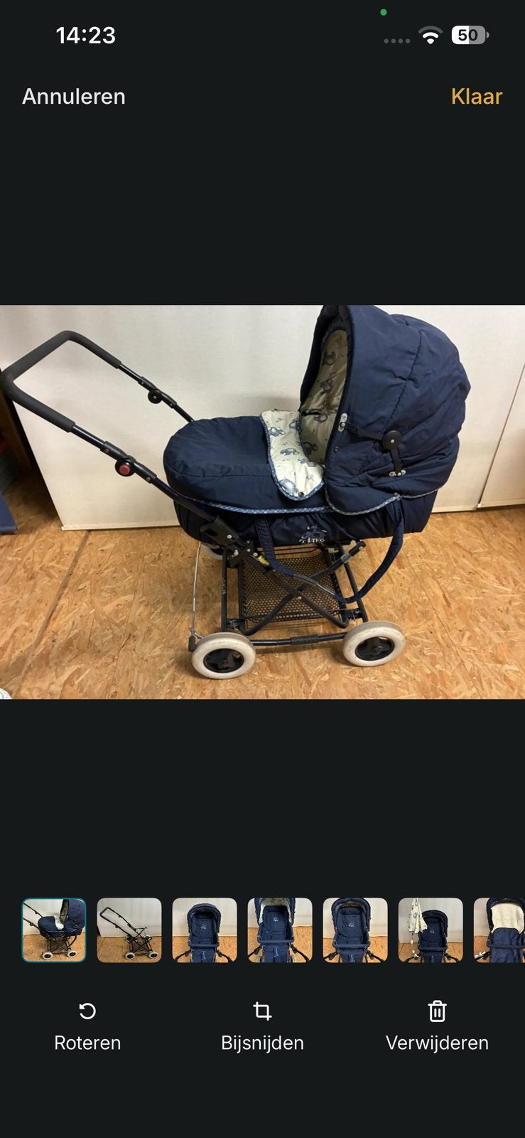 Kinder-wandelwagen pericles, Gebruikt, Luchtbanden, Ophalen, Kinderwagen