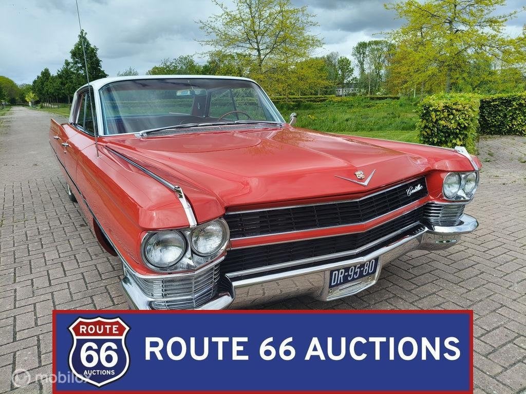 Cadillac Sedan de Ville | 1965 | Route 66 Auctions, Auto's, Cadillac, Zwart, Bedrijf, Handgeschakeld