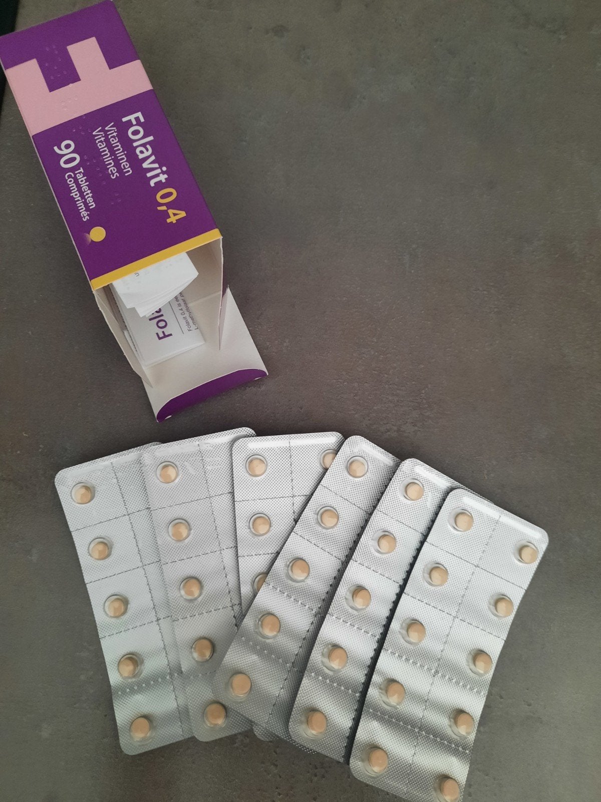 60x vitamines Folavit 0.4, Enlèvement ou Envoi
