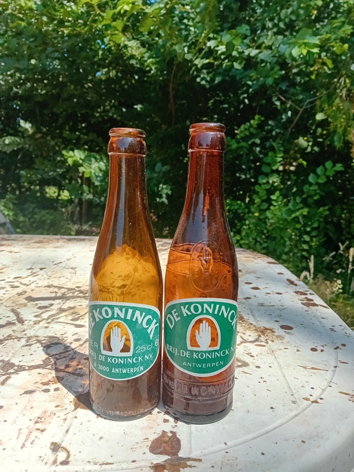 Oude vintage bierfles brouwerij Koninck Antwerpen, Ophalen of Verzenden