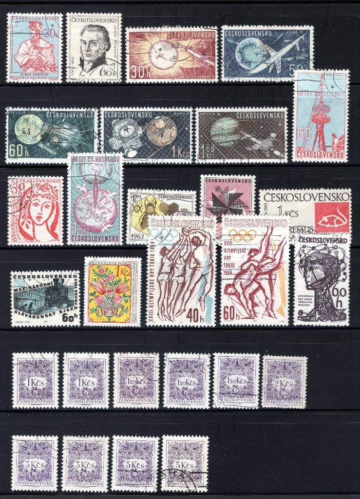 TSJECHOSLOWAKIJE Jaar 1963 gestempeld, Verzenden, Overige landen, Gestempeld