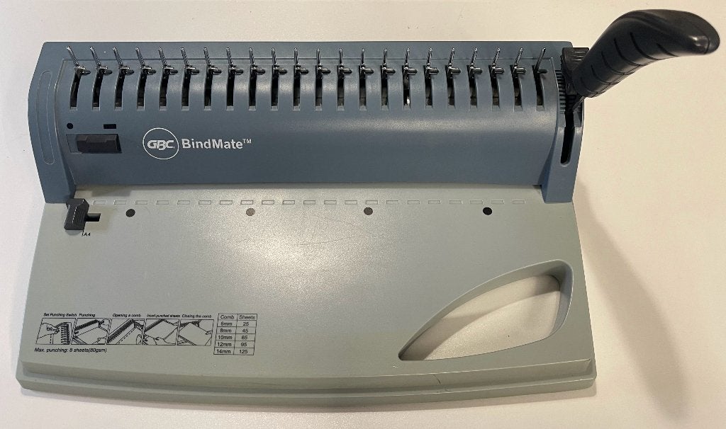GBC bindmachine, Ophalen, Gebruikt