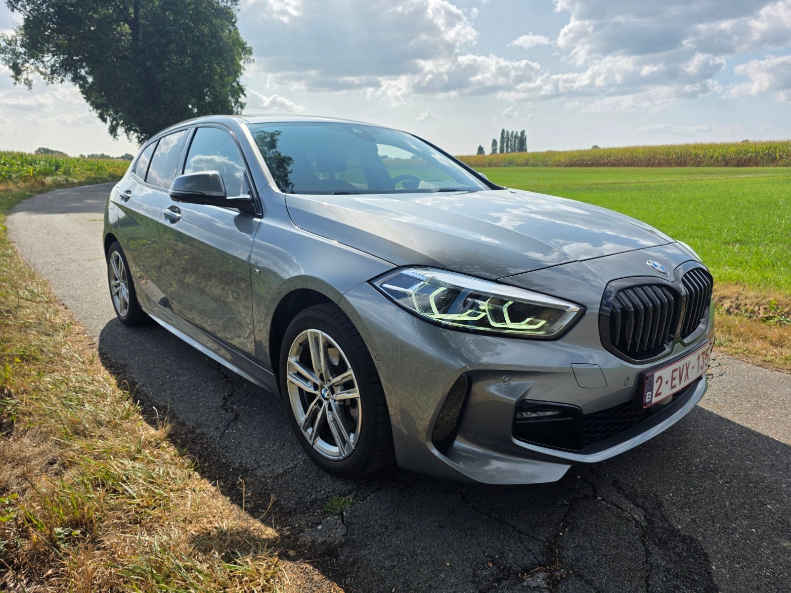 BMW 116i - M sport - 12dkm, Autos, Argent ou Gris, Achat, Euro 6, Noir