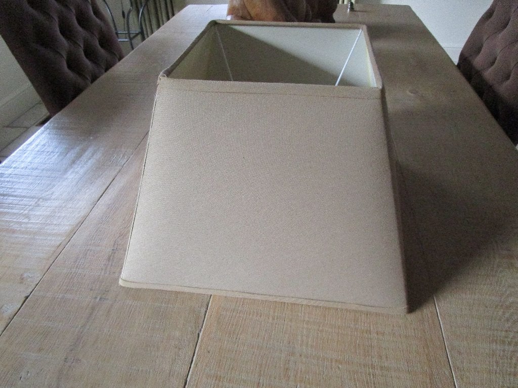 lampenkappen, Huis en Inrichting, Lampen | Lampenkappen, Zo goed als nieuw, Overige typen, Rond, Beige, Overige materialen, Ophalen of Verzenden