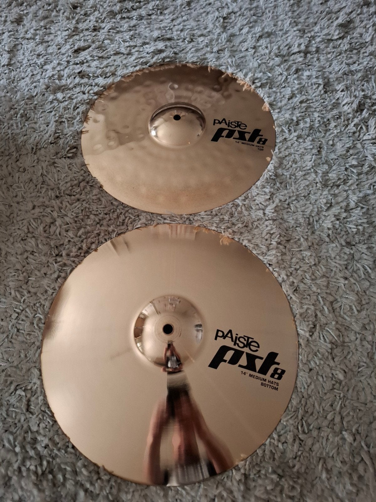Kit de charleston Paiste pst 8 Medium 14 pouces pour votre b, Enlèvement ou Envoi, Comme neuf, Batterie ou Percussions