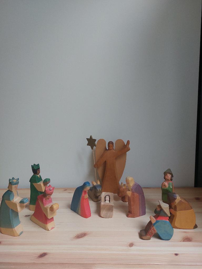 Ostheimer houten kerstgroep, Ophalen of Verzenden, Zo goed als nieuw