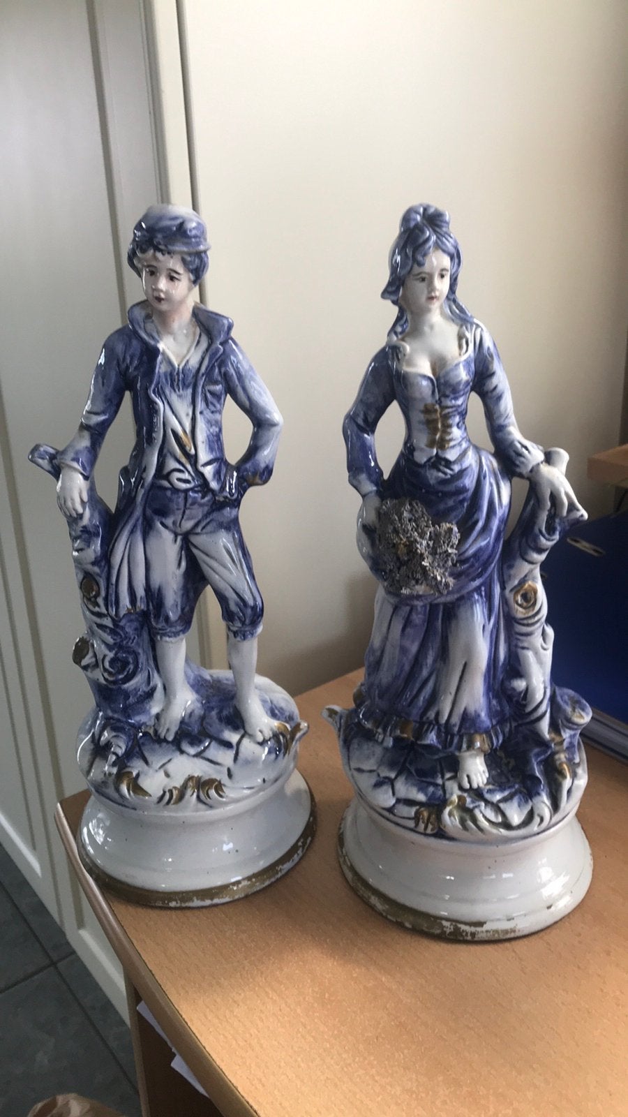 Beeld man vrouw 36cm, Enlèvement ou Envoi, Comme neuf