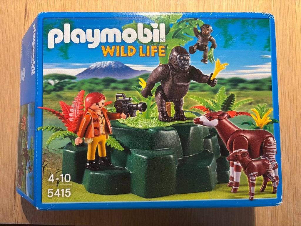 Playmobil 5415 – Gorilla's en okapi's, Ophalen, Wild life, Gebruikt, Complete set