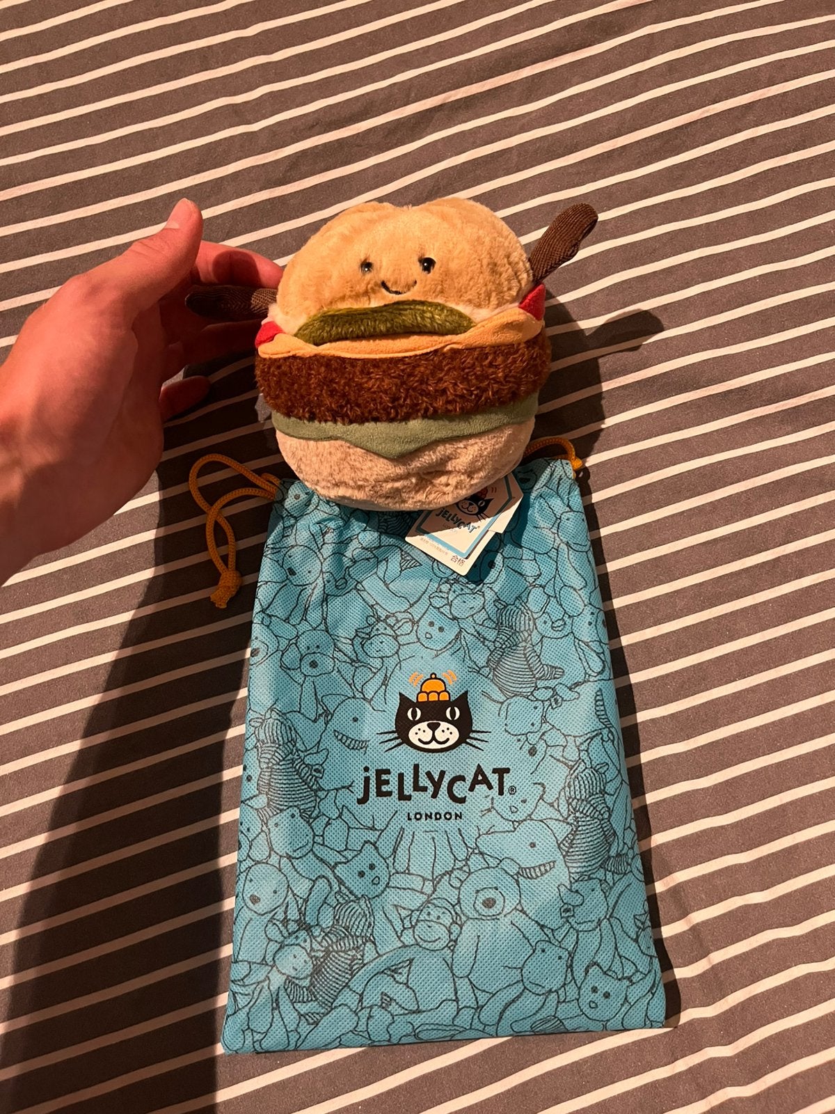 Jellycat-burger, Ophalen of Verzenden, Zo goed als nieuw