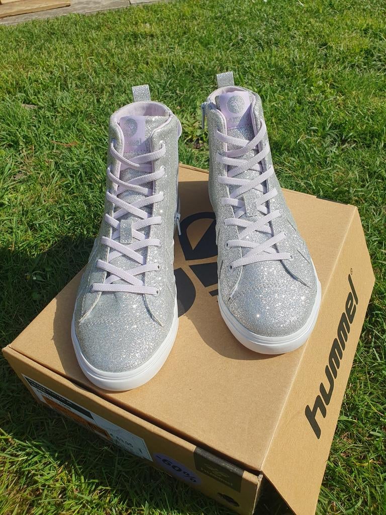 Sneaker haute Hummel argentée scintillante mt 36, Enlèvement ou Envoi