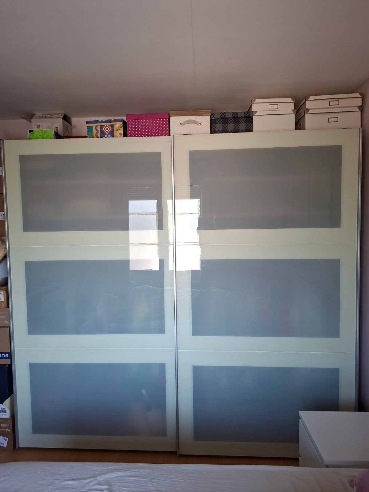 kleerkast met schuifdeuren, Ophalen, Met deur(en), 200 cm of meer, Overige houtsoorten