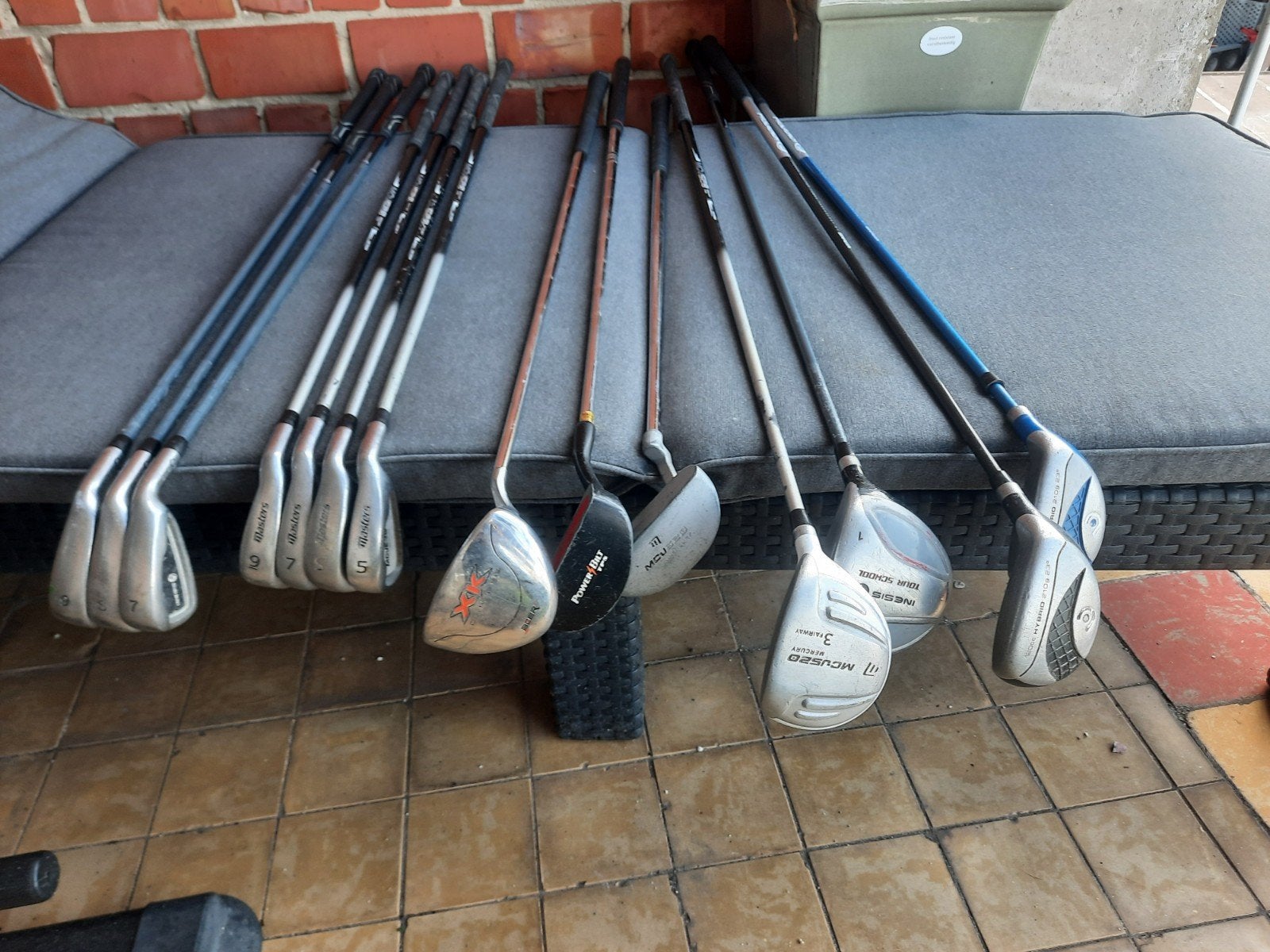 Lot van 14 golfclubs, Sport en Fitness, Golf, Ophalen, Gebruikt, Club, Overige merken