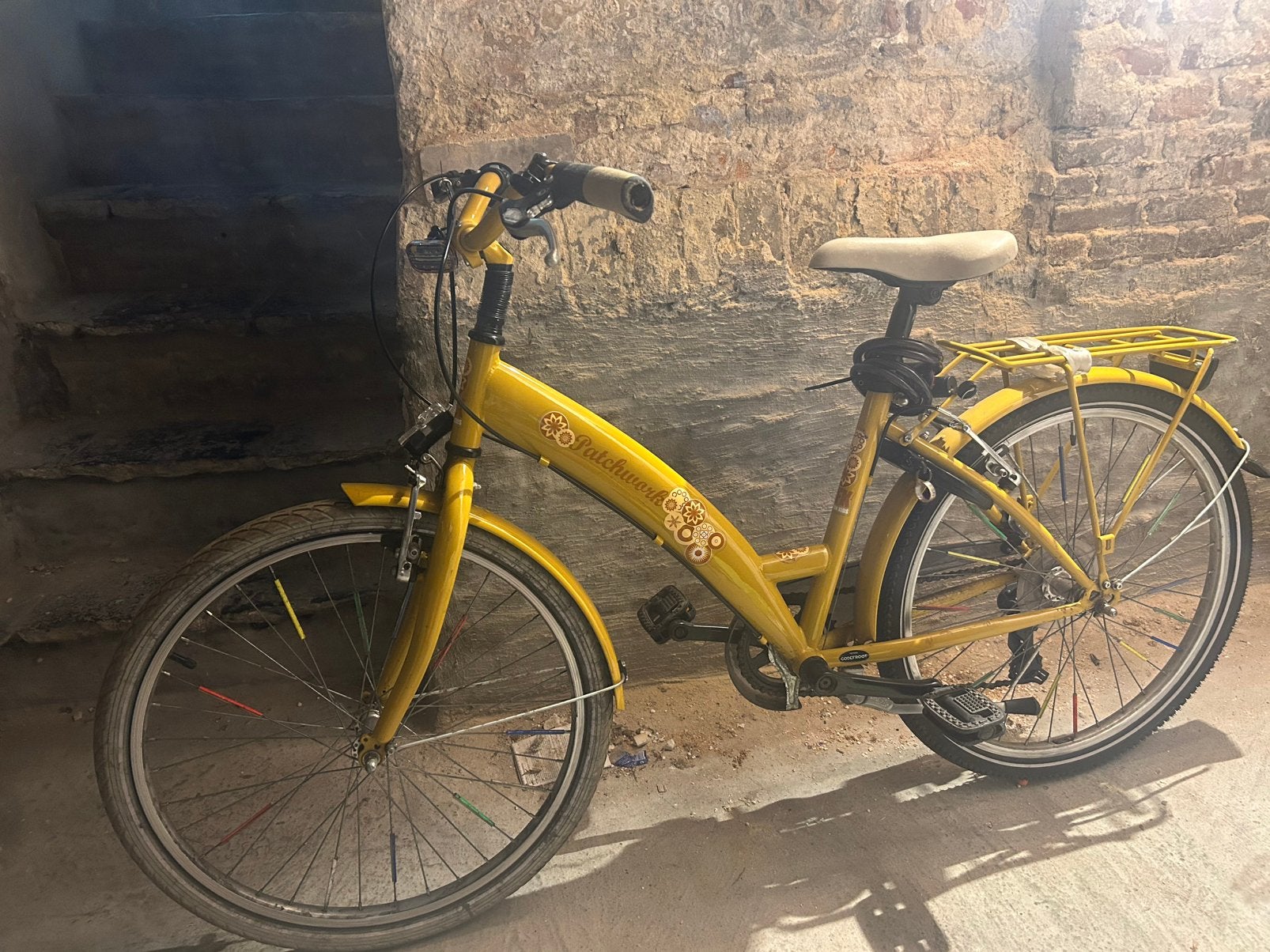 Gele fiets, Enlèvement, Utilisé, Frein à disque, Vitesses