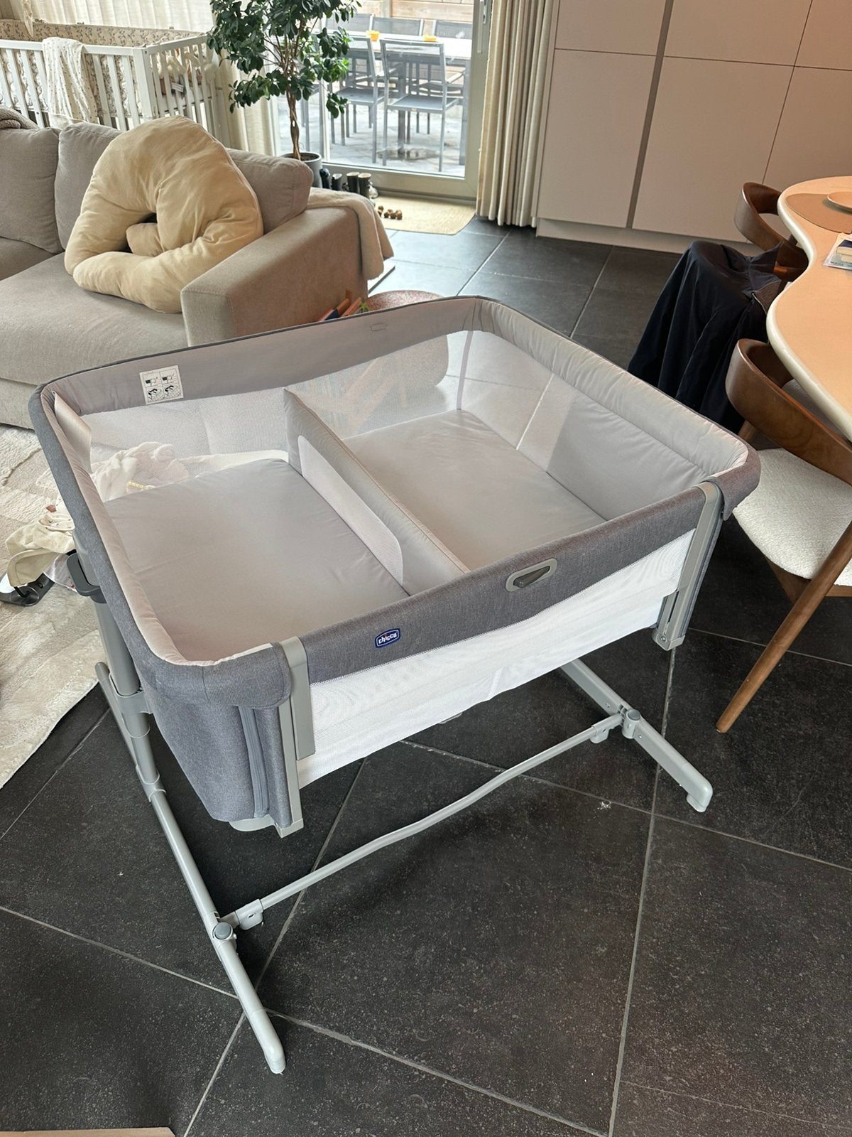 Chicco Next2Me TWINS - als nieuw, Enlèvement, Comme neuf