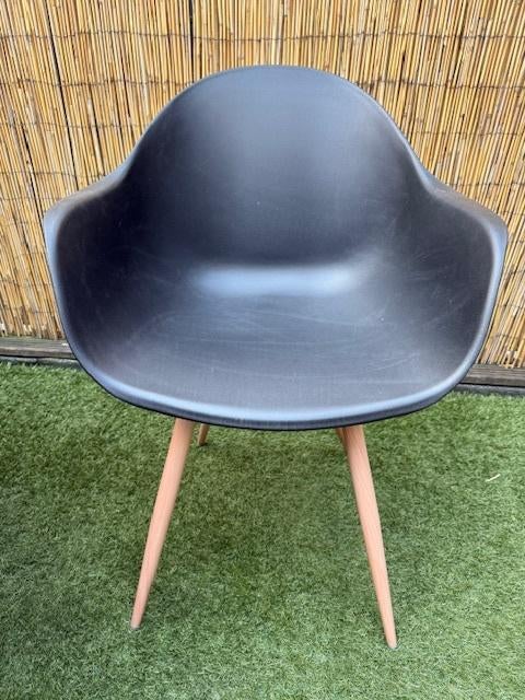Terrasstoelen 4 kuipstoelen voor buiten, Tuin en Terras, Tuinstoelen, Ophalen, Zo goed als nieuw, Plastic
