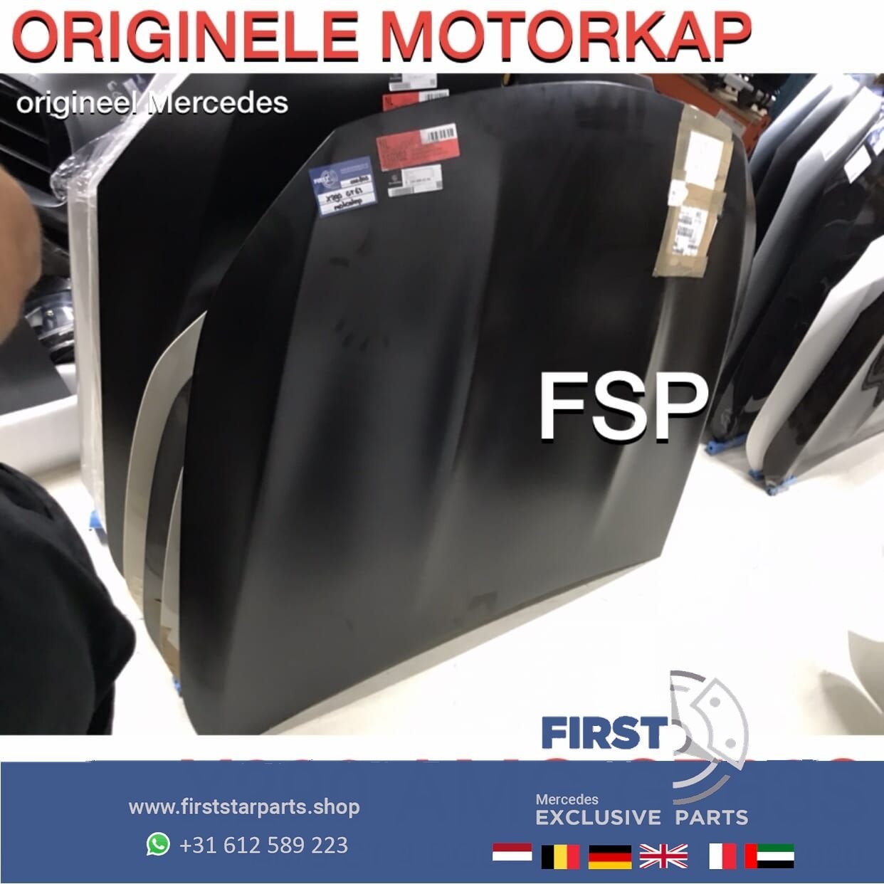 X290 W290 AMG GT63S MOTORKAP origineel Mercedes 2018-2024 GT, Gebruikt, -, Voor, Ophalen of Verzenden