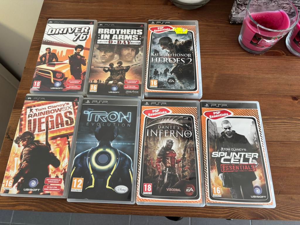 Psp spelletjes, Ophalen, Gebruikt