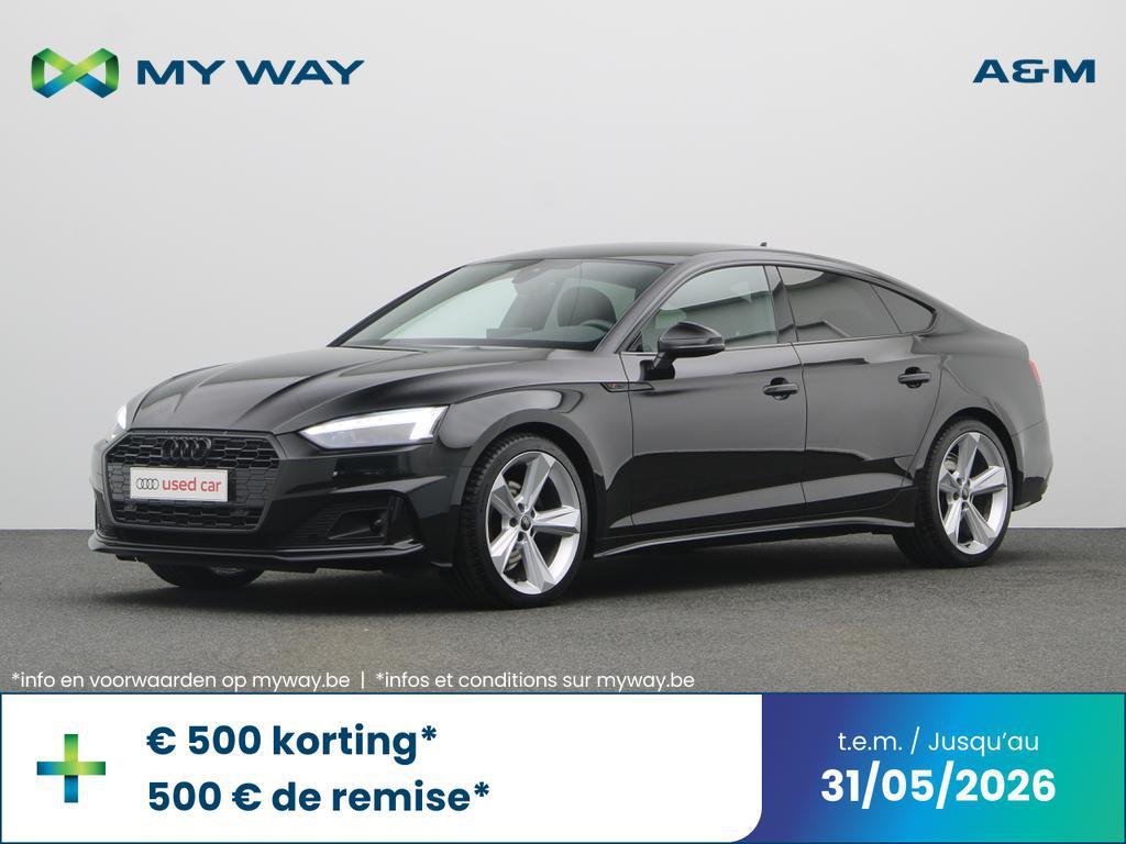 Audi A5 Sportback A5 Sportback 30 TDi Business Ed.Advanced S, Automaat, Navigatiesysteem, Zwart, Diesel