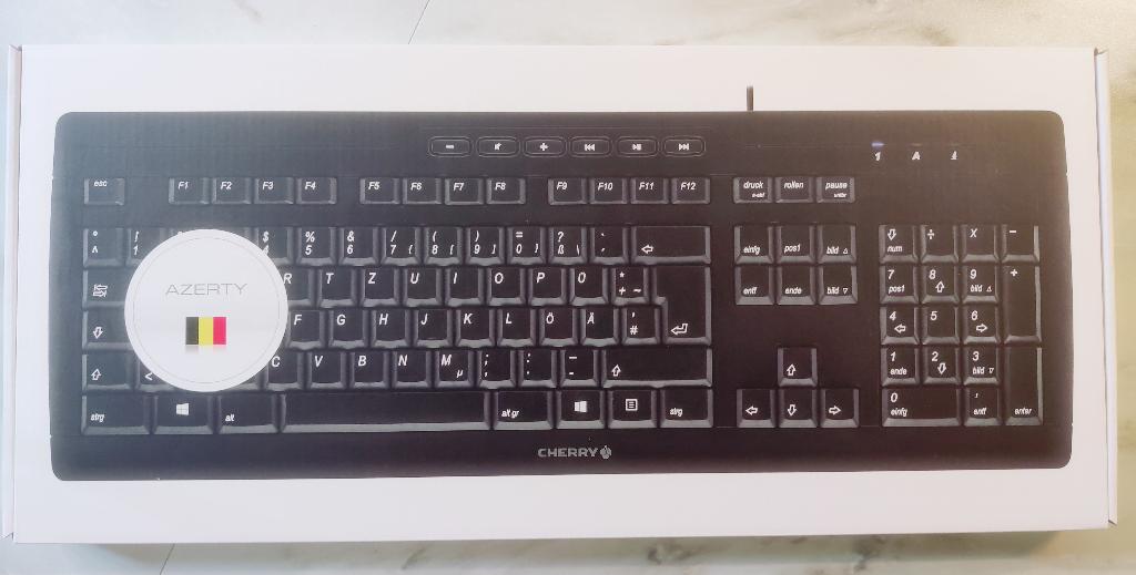 Clavier 3 Cherry Pro, Informatique & Logiciels, Neuf, Azerty, Touches multimédia, Enlèvement