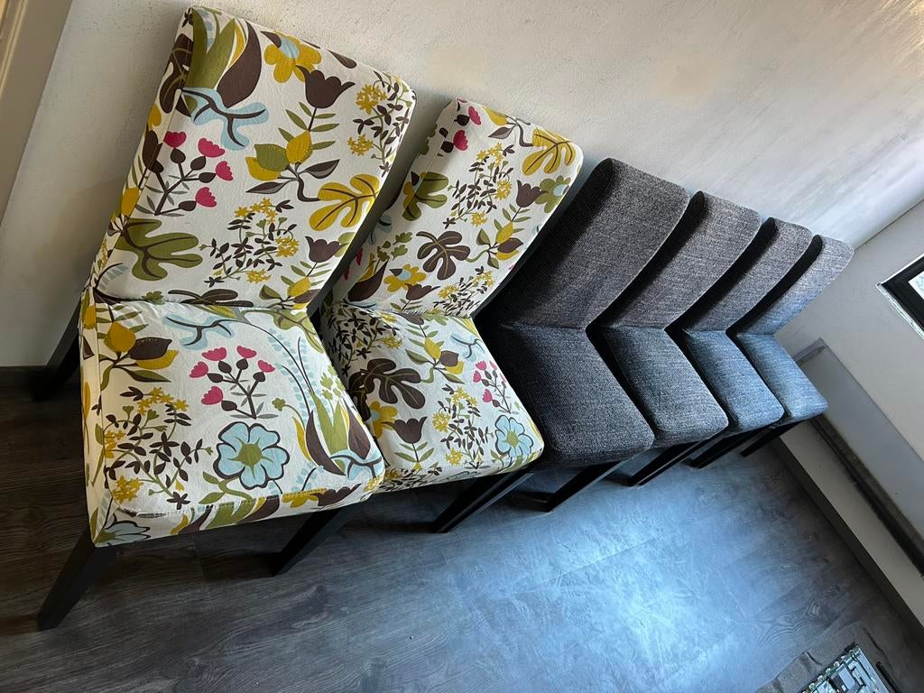 6x chaises Ikea HENRIKSDAL, Maison & Meubles, Chaises, Brun, Enlèvement, Tissus, Cinq, Six Chaises ou plus