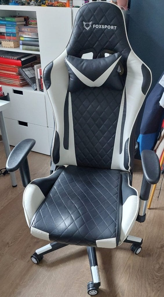 Gamestoel Foxsport, Huis en Inrichting, Bureaustoelen, Ophalen, Overige kleuren, Zo goed als nieuw, Gaming bureaustoel