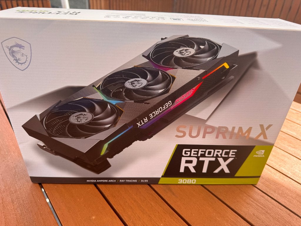 MSI GeForce RTX 3080 SUPRIM X 10G LHR, Informatique & Logiciels, Enlèvement ou Envoi, Comme neuf