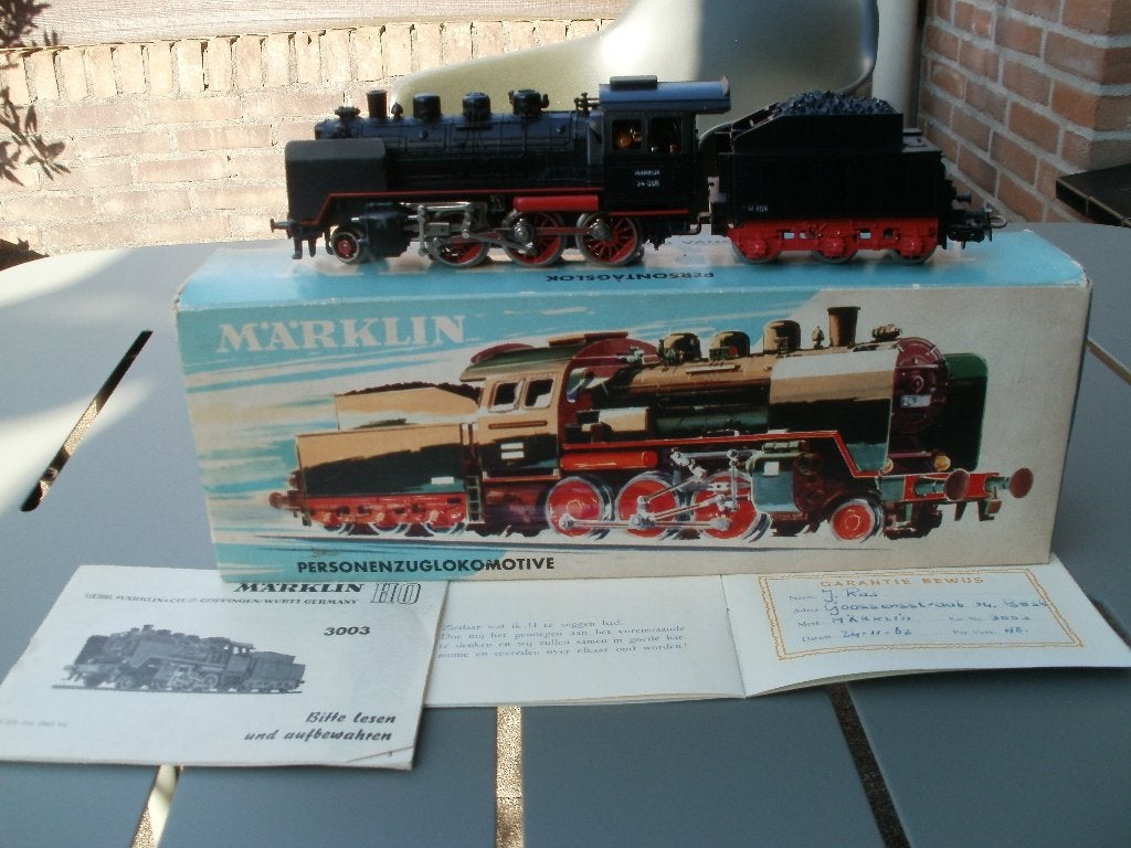Marklin Ho analoge stoomlokomotief +tender no 3003 uit1962., Hobby en Vrije tijd, Wisselstroom, Locomotief, Ophalen of Verzenden