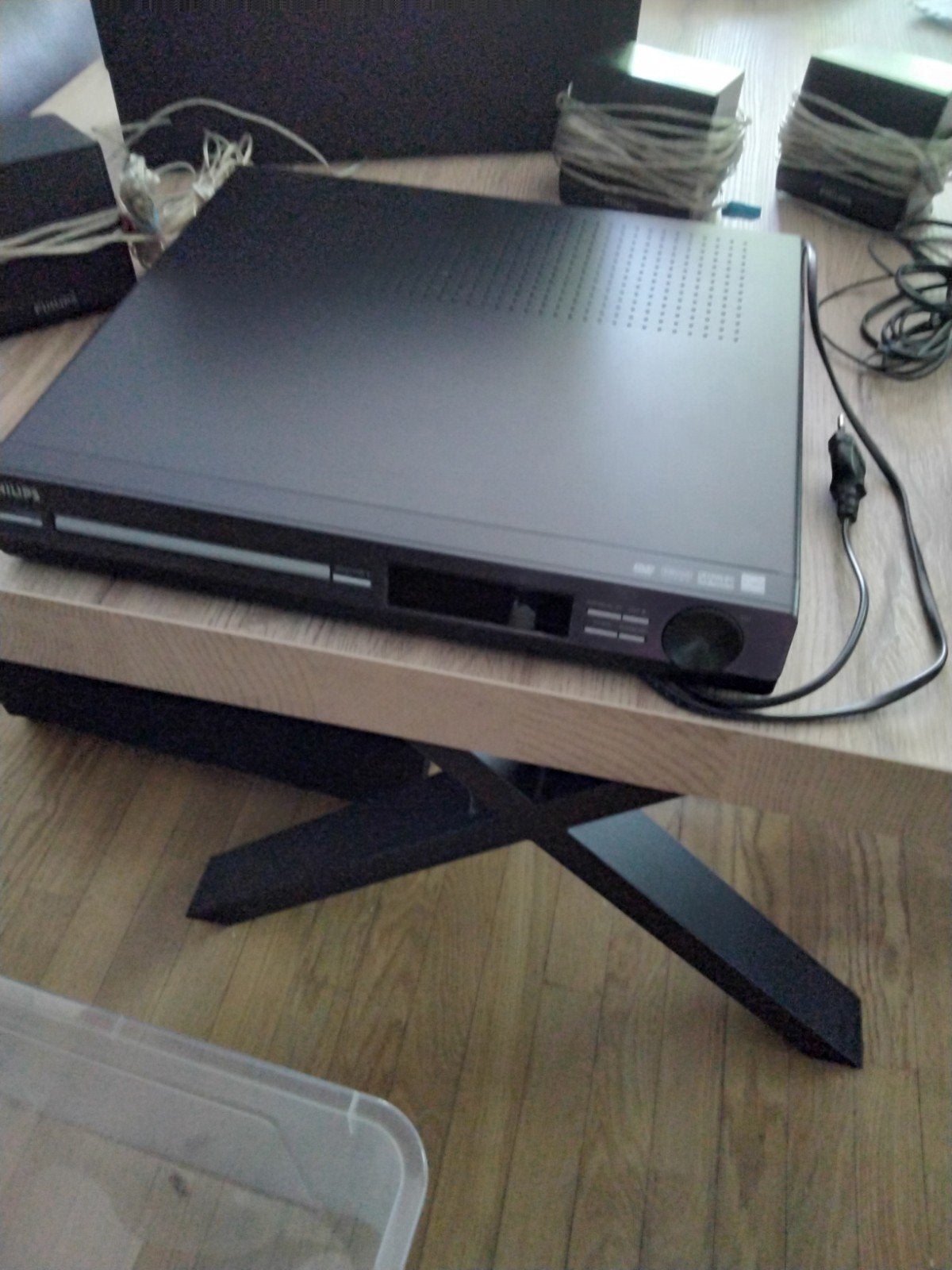 DVD speler PHILIPS + subwoofer + 5 luidsprekers PHILIPS, Ophalen, Philips
