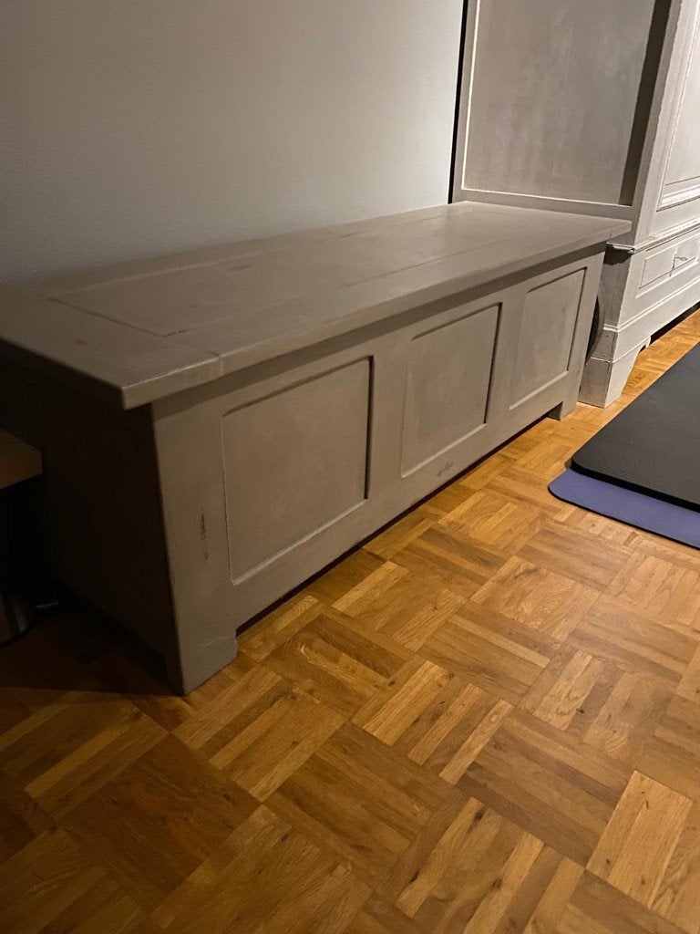 Massieve eikenhouten kist - zelf op te halen, Ophalen, Minder dan 50 cm, Gebruikt, 100 tot 150 cm