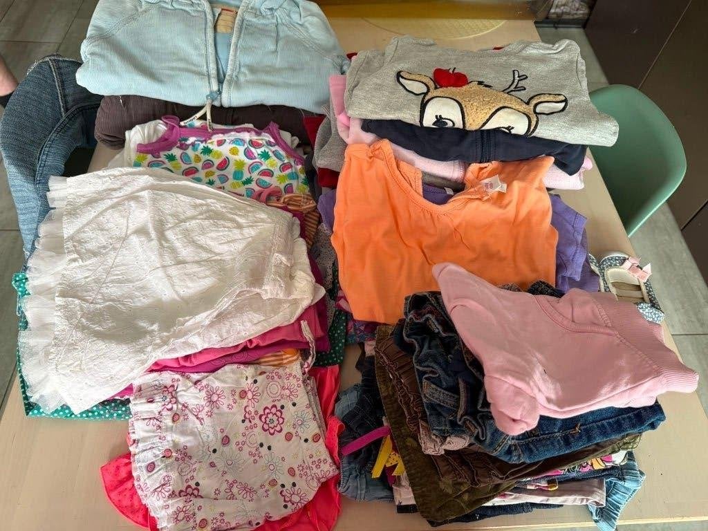 meisjeskleding maat 80-86 een bananendoos vol, Kinderen en Baby's, Ophalen of Verzenden, Gebruikt, Maat 80