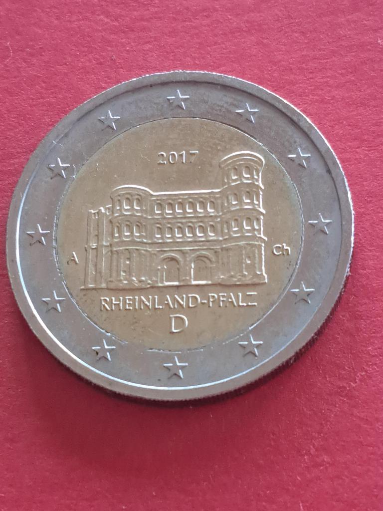 2017 A Duitsland 2 euro Rijnland-Palts Berlijn, Verzenden, Duitsland, 2 euro, Losse munt