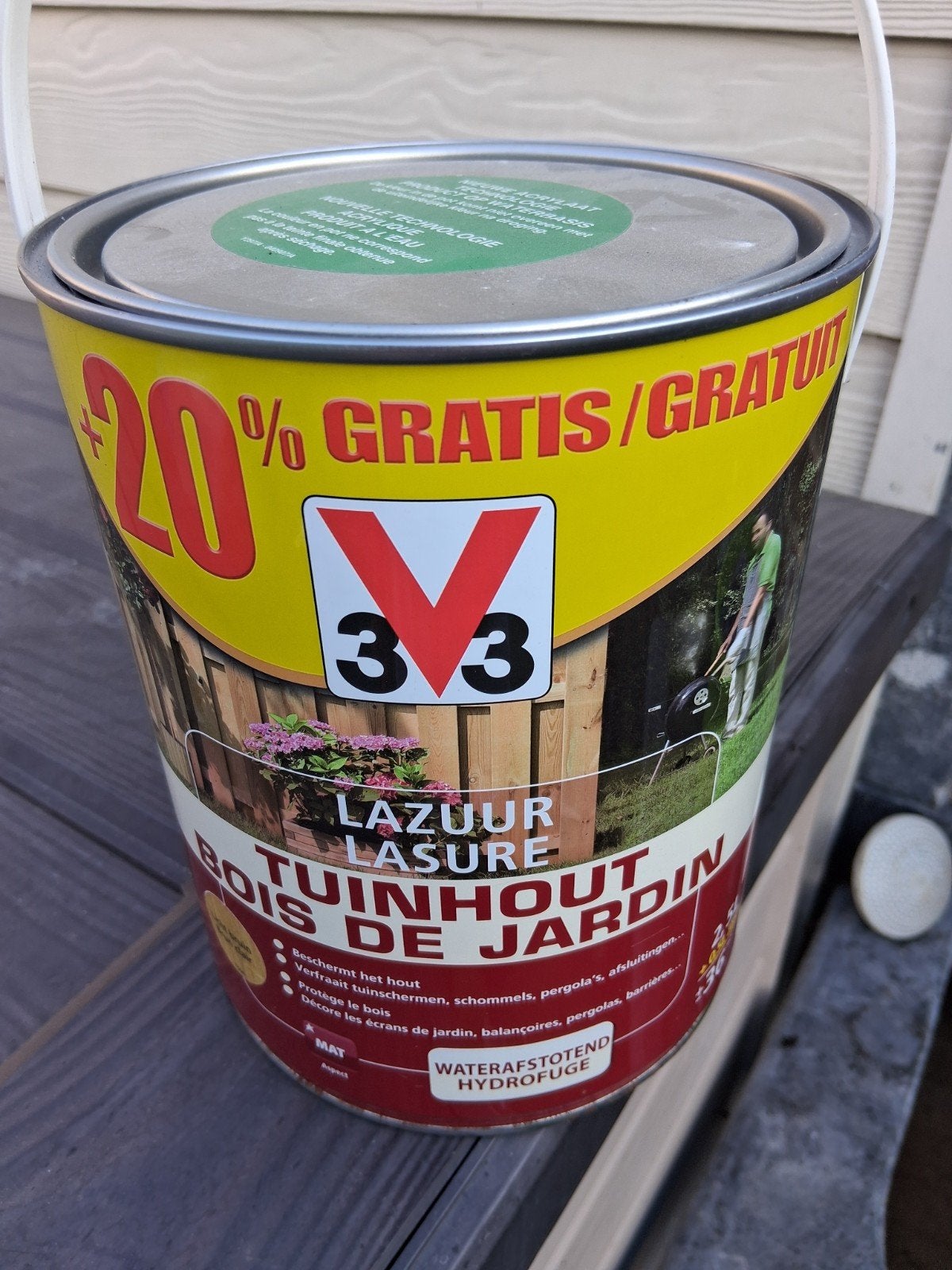 Peinture lasure chêne clair, Bricolage & Construction, Abris de chantier & Baraques de chantier, Enlèvement