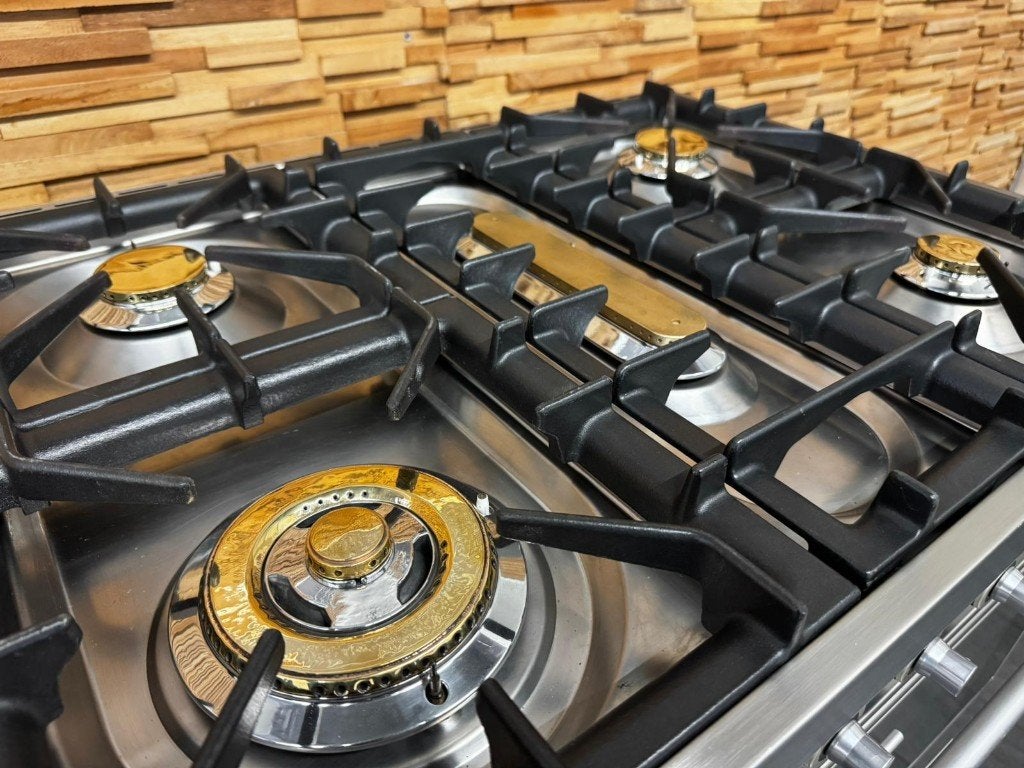 🔥Boretti Fornuis 80cm RVS 1 elektrische oven 5 pits, Ophalen, 60 cm of meer, Zo goed als nieuw, Energieklasse A of zuiniger