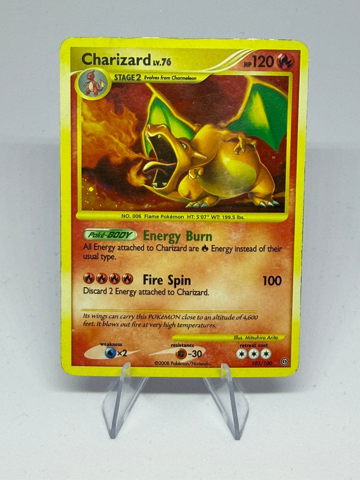 À vendre Charizard Lv.76 avec 120 CV 103/100 Holo, Enlèvement ou Envoi, Cartes en vrac