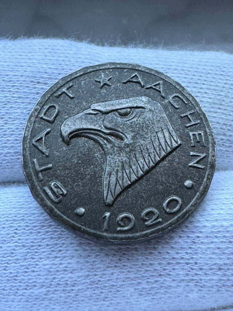 Duitsland - 50 pfennig 1920 (Aachen, noodgeld), Ophalen of Verzenden, Duitsland, Losse munt